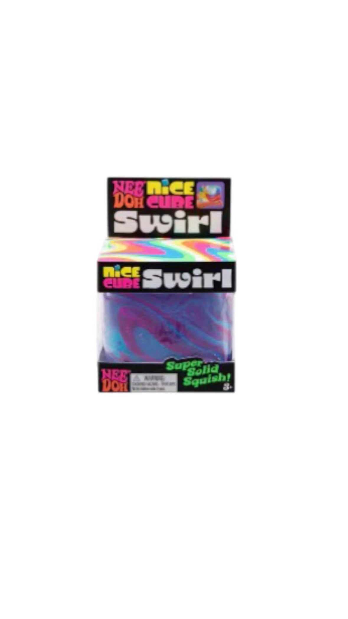 NeedDoh Nice Cube Swirl Super Squeeze Lila/Rosa/Blau
